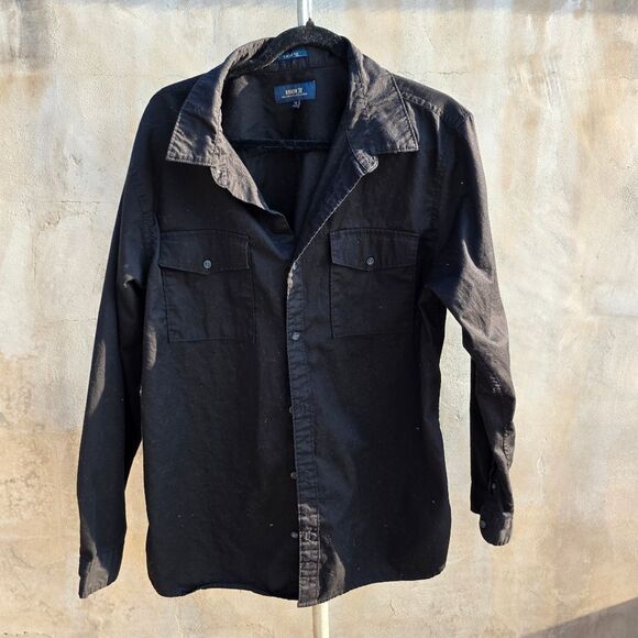 Roark Black Button Up Shirt - Picture 1 of 3